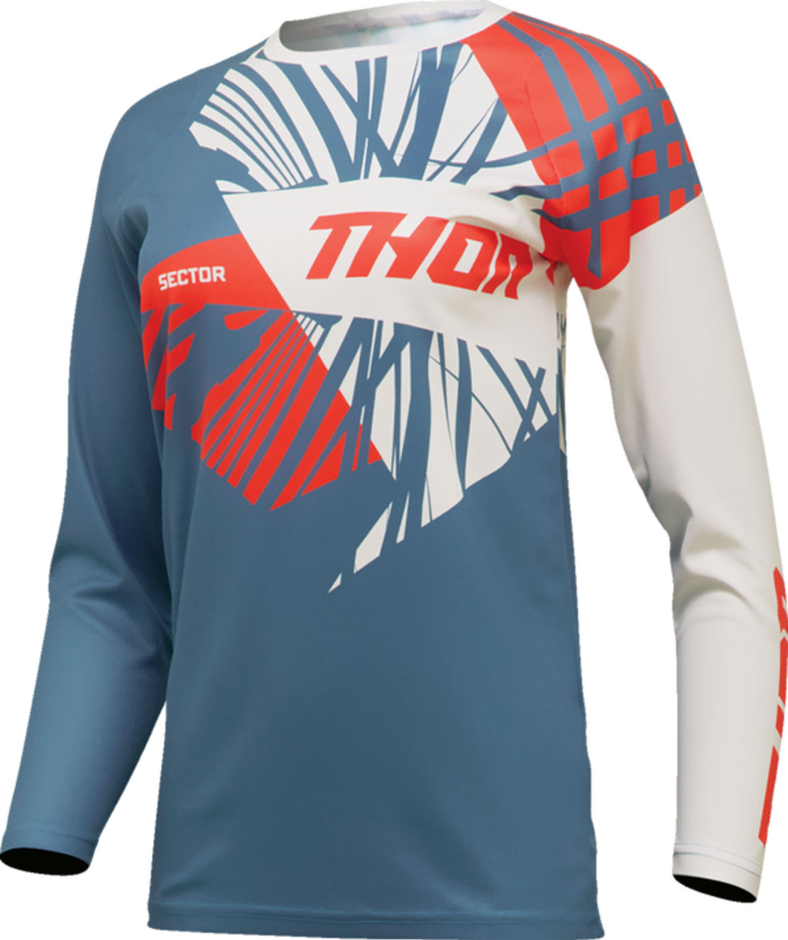 Дамско мотокрос джърси THOR WOMEN'S SECTOR SPLIT BLUE/ORANGE