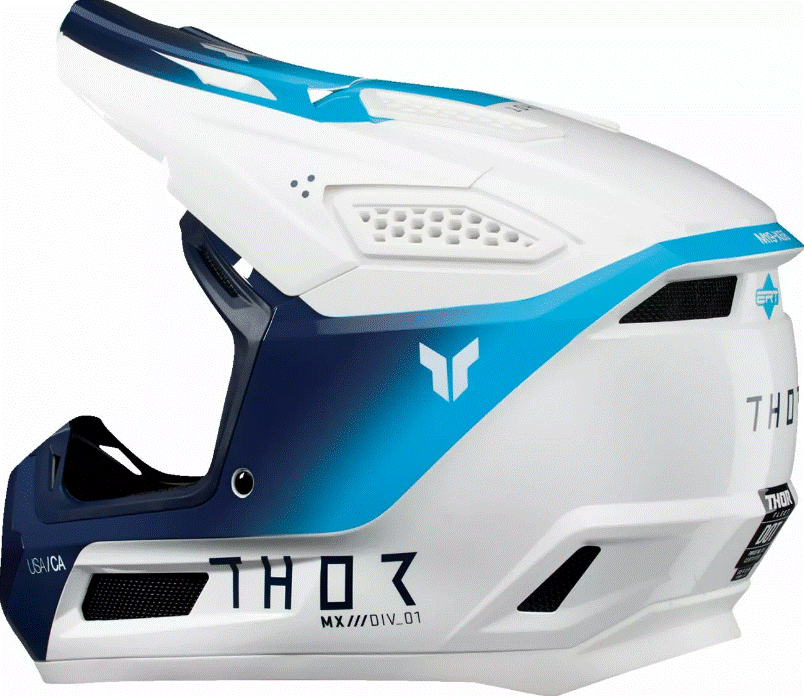 Мотокрос каска THOR FLEET STORM WHITE/NAVY