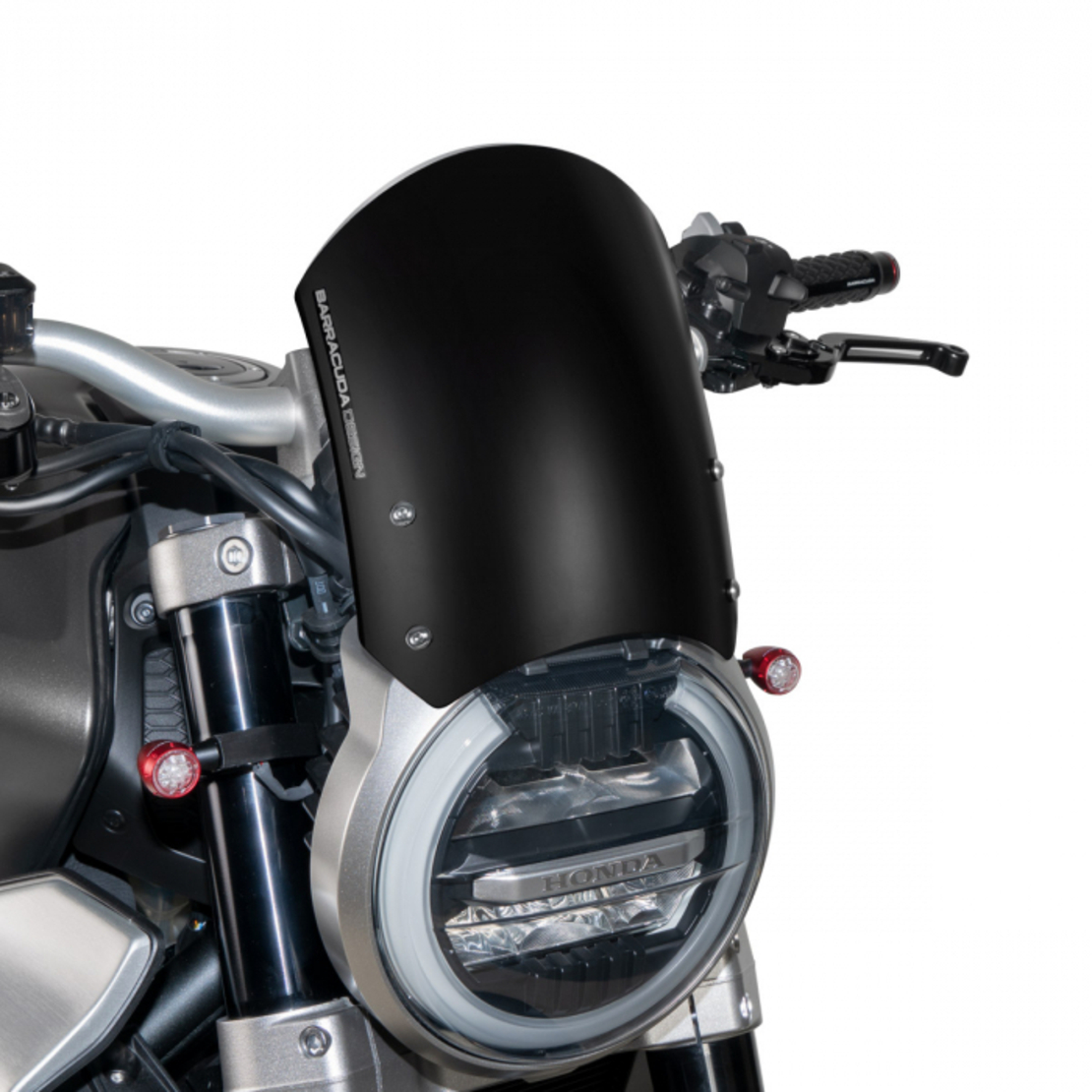 Черна спортна слюда BARRACUDA AEROSPORT от алуминий Honda CB 1000R (18-20) CB 650R (19-20)
