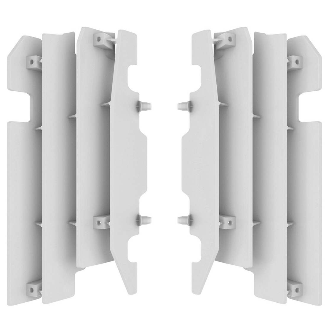 Преден предпазител за радиатор POLISPORT HONDA CR125,CR250(00-04) CRF450R(03-04) WHITE