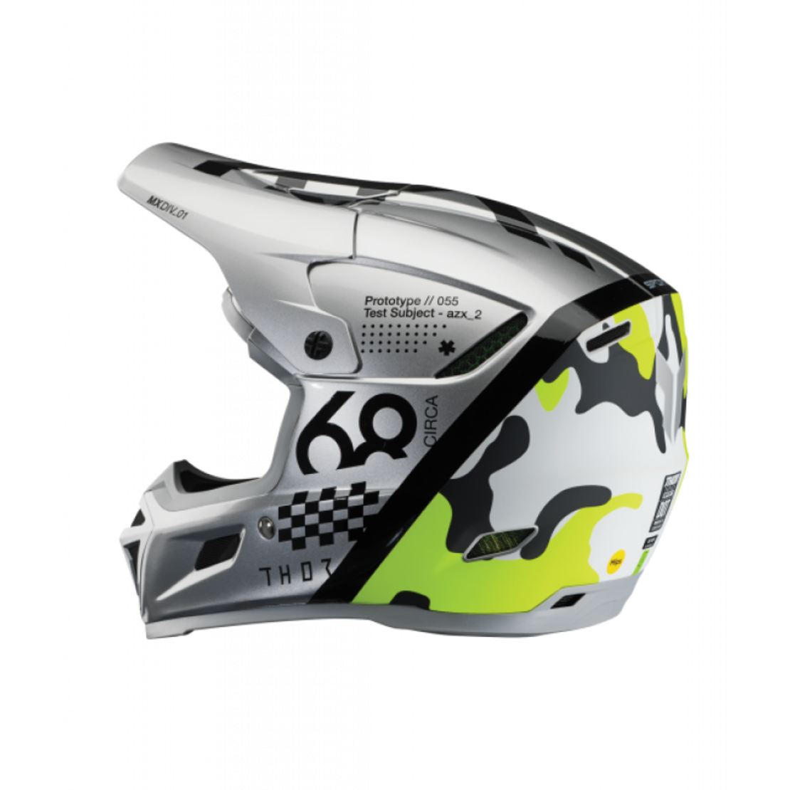 Мотокрос каска THOR REFLEX SPORT RIOT GRAY/ACID MIPS