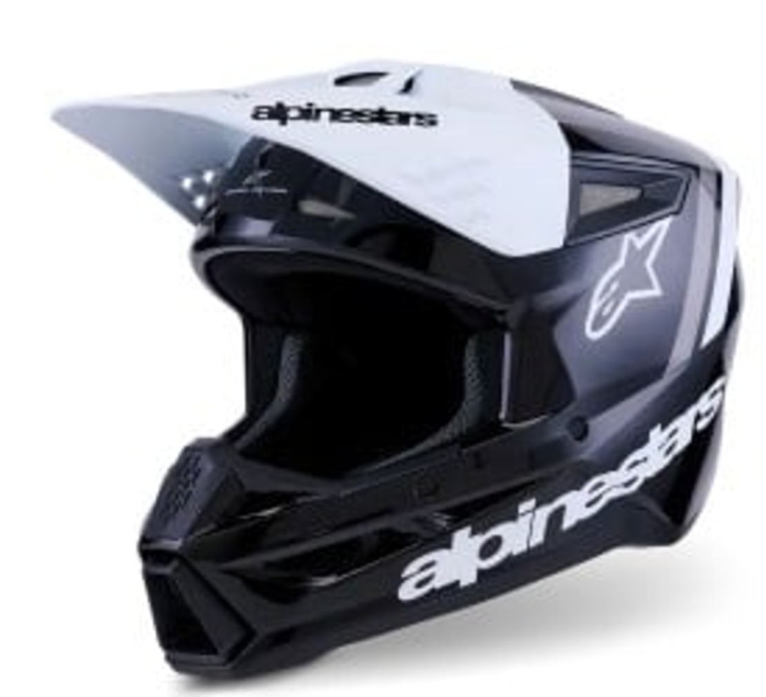 Мотокрос каска ALPINESTARS SM3 RADIUM BLK/WH/GY