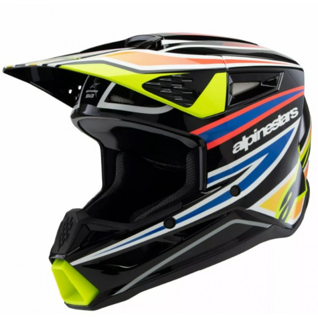 Детска каска ALPINESTARS SM3 WURX BLK/YL/B