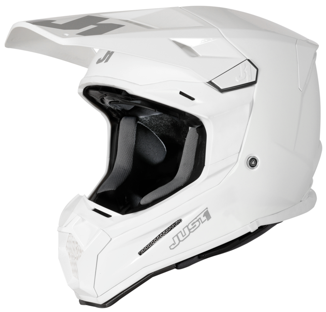 Mотокрос каска Just1 J-22 F Solid White Gloss