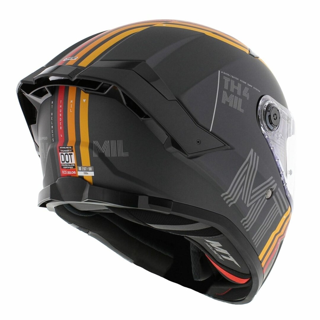Каска MT THUNDER 4 SV MIL C2 MATT GRAY