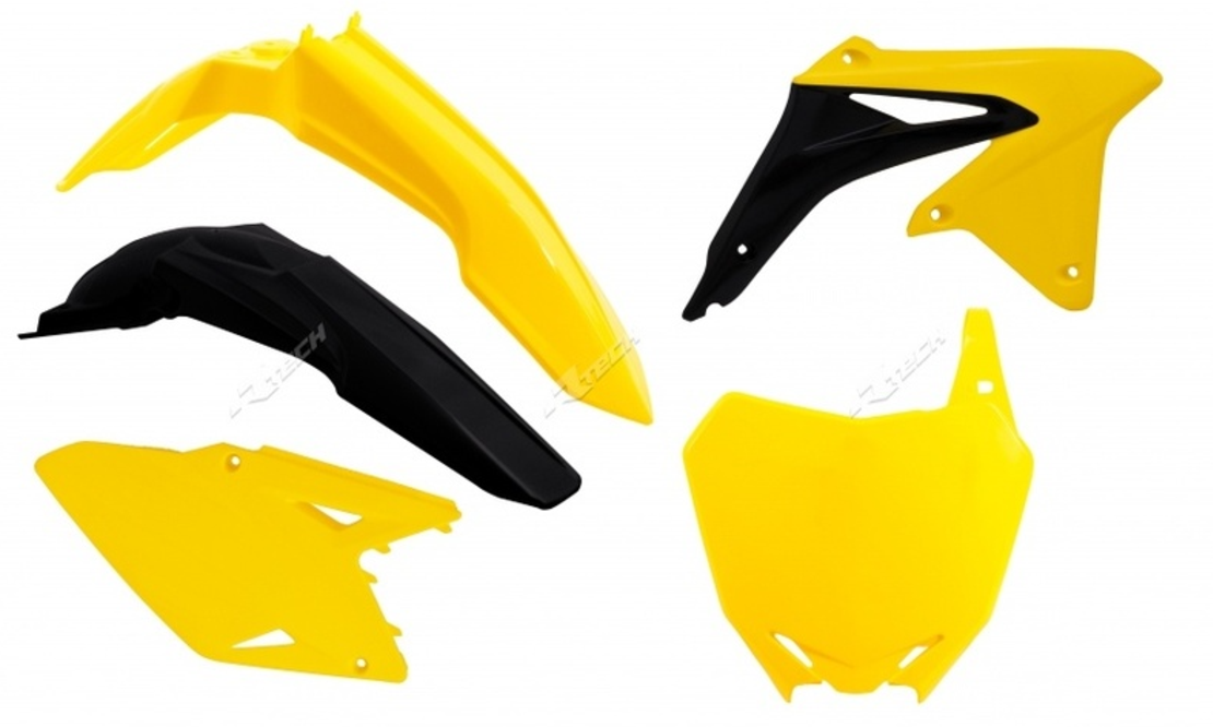 Комплект пластмаси RACETECH Plastic Kit OEM Colour (14-16) Yellow/Black Suzuki RM-Z450 08-17