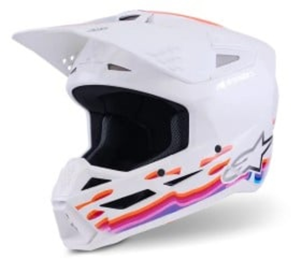 Мотокрос каска ALPINESTARS SM3 FORCE WHITE-GLOSS