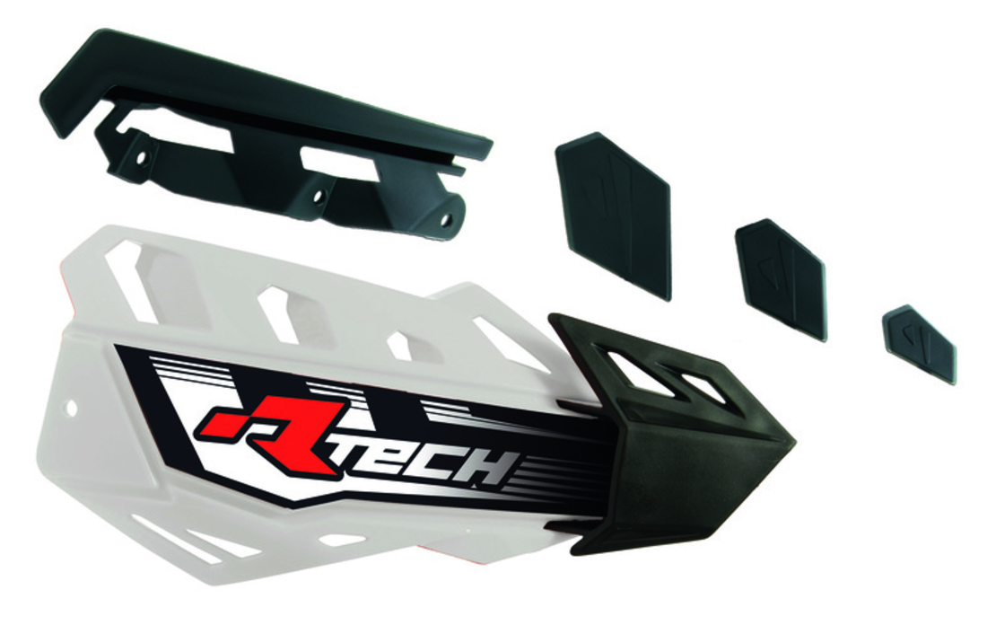 Резервни пластмаси за протектори за кормило RACETECH FLX Handguards Replacement Covers White