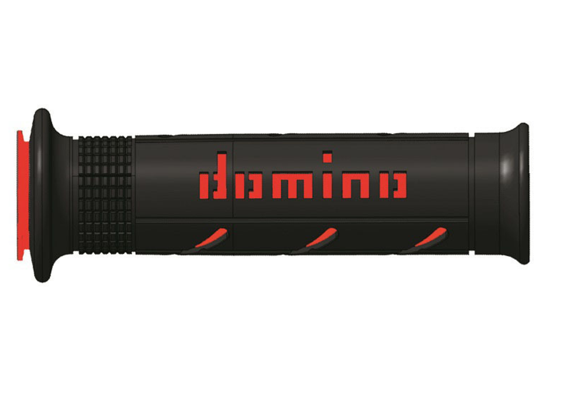 Ръкохватки DOMINO A250 Road Racing Dual Compound Grips червени