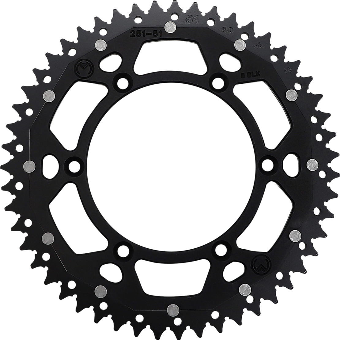 Двукомпонентно зъбно колело MOOSE 1210-251-51-10X BLACK