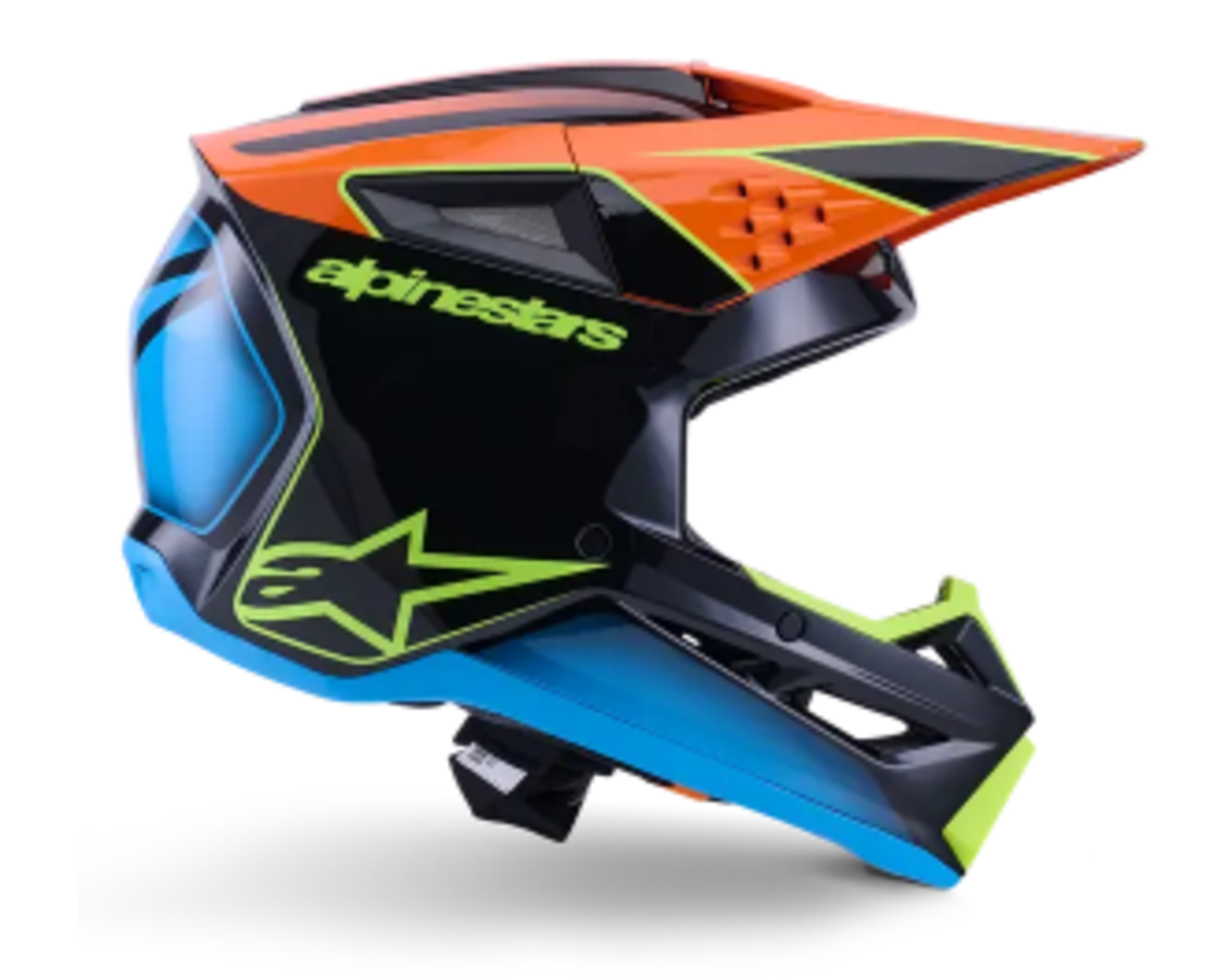 Мотокрос каска ALPINESTARSSM3 FRAY BLACK/ORANGE/YELLOW
