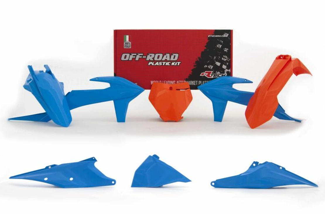 Комплект пластмаси RACETECH Plastic Kit Vintage Blue/Orange KTM SX/SX-F 19-22