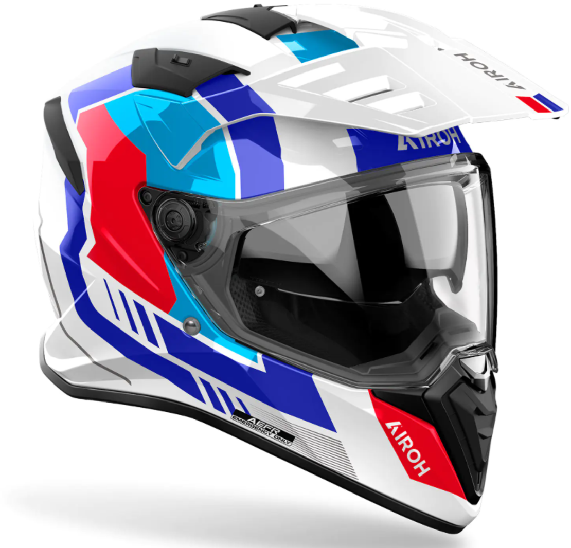 Каска AIROH BANDIT HORN WHITE GLOSS