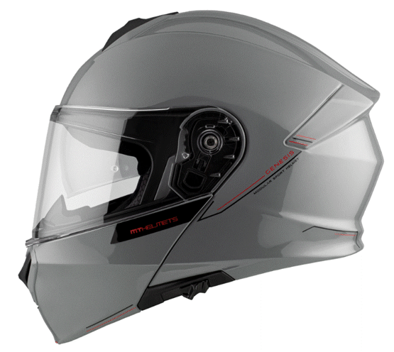 Отваряема каска MT GENESIS SOLID A12 GLOSS GREY