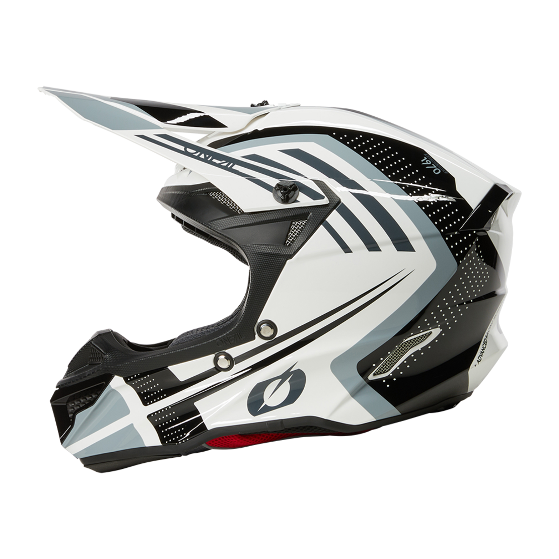 Мотокрос каска 5SERIES POLYACRYLITE SPIKE WHITE/BLACK V.25