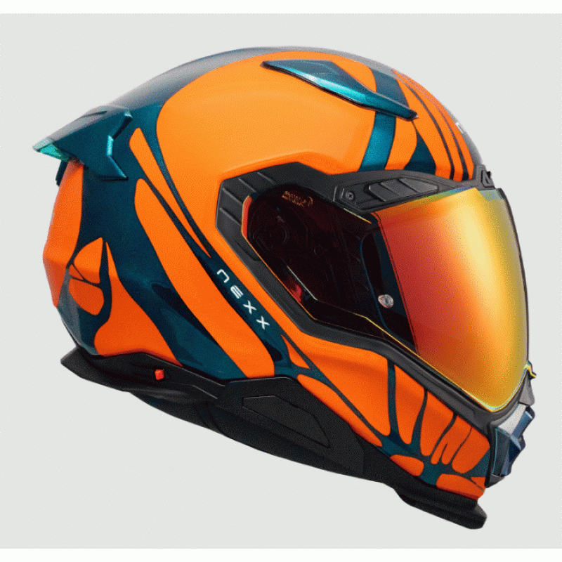 Каска NEXX X.WST3 B-SIDE BLUE TEAL/ORANGE