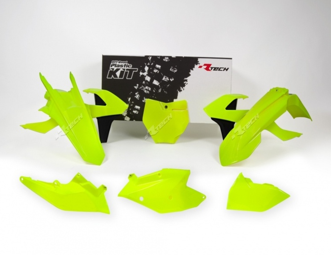 Комплект пластмаси RACETECH Plastic Kit Neon Yellow/Black KTM 16-18