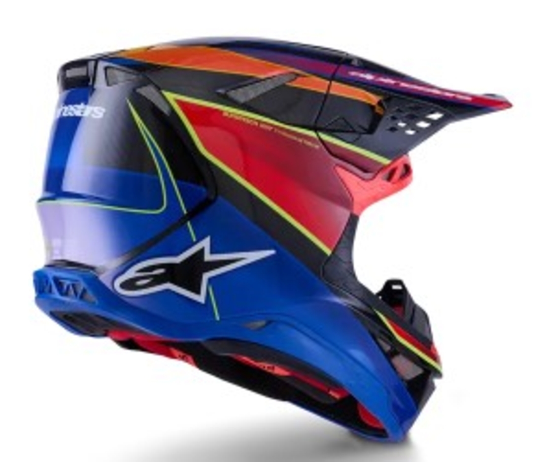Мотокрос каска ALPINESTARS SM10 ERA BLUE/RED/YL