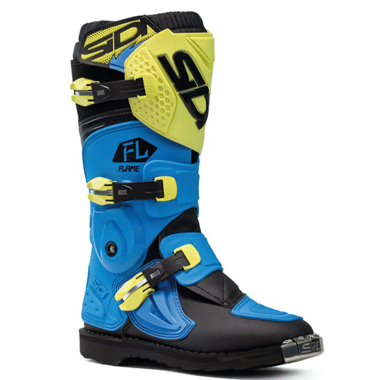 Детски мотокрос ботуши SIDI FLAME LIGHT BLUE/LIME