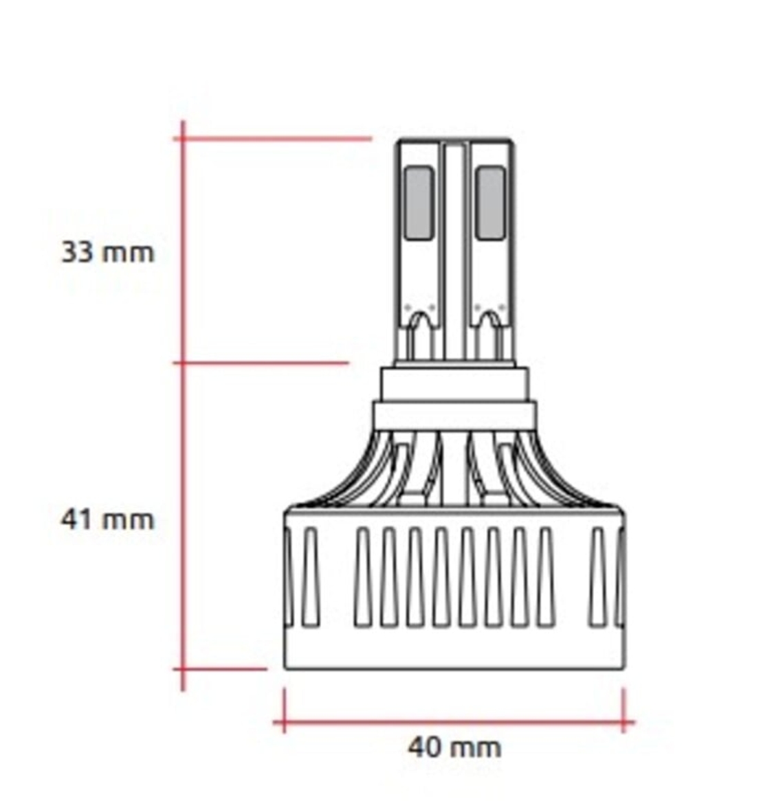 LED крушка за фар RACETECH 12V 32W