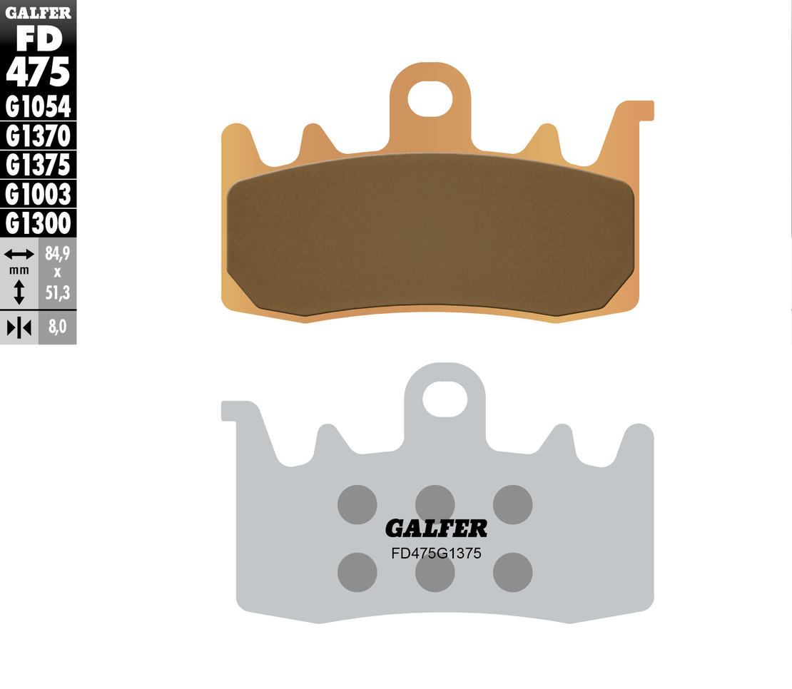 Предни мото накладки Galfer SINTERED COMPOUND FD475G1375