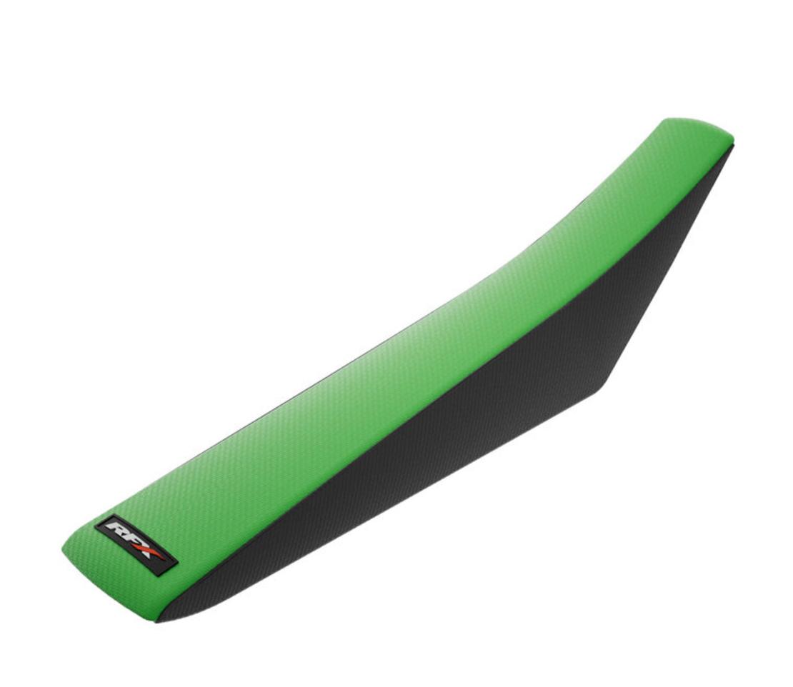 Калъф за седалка RFX Race Gripper Seat Cover - Black/Green KXF 250 21-24 / 450 19-23