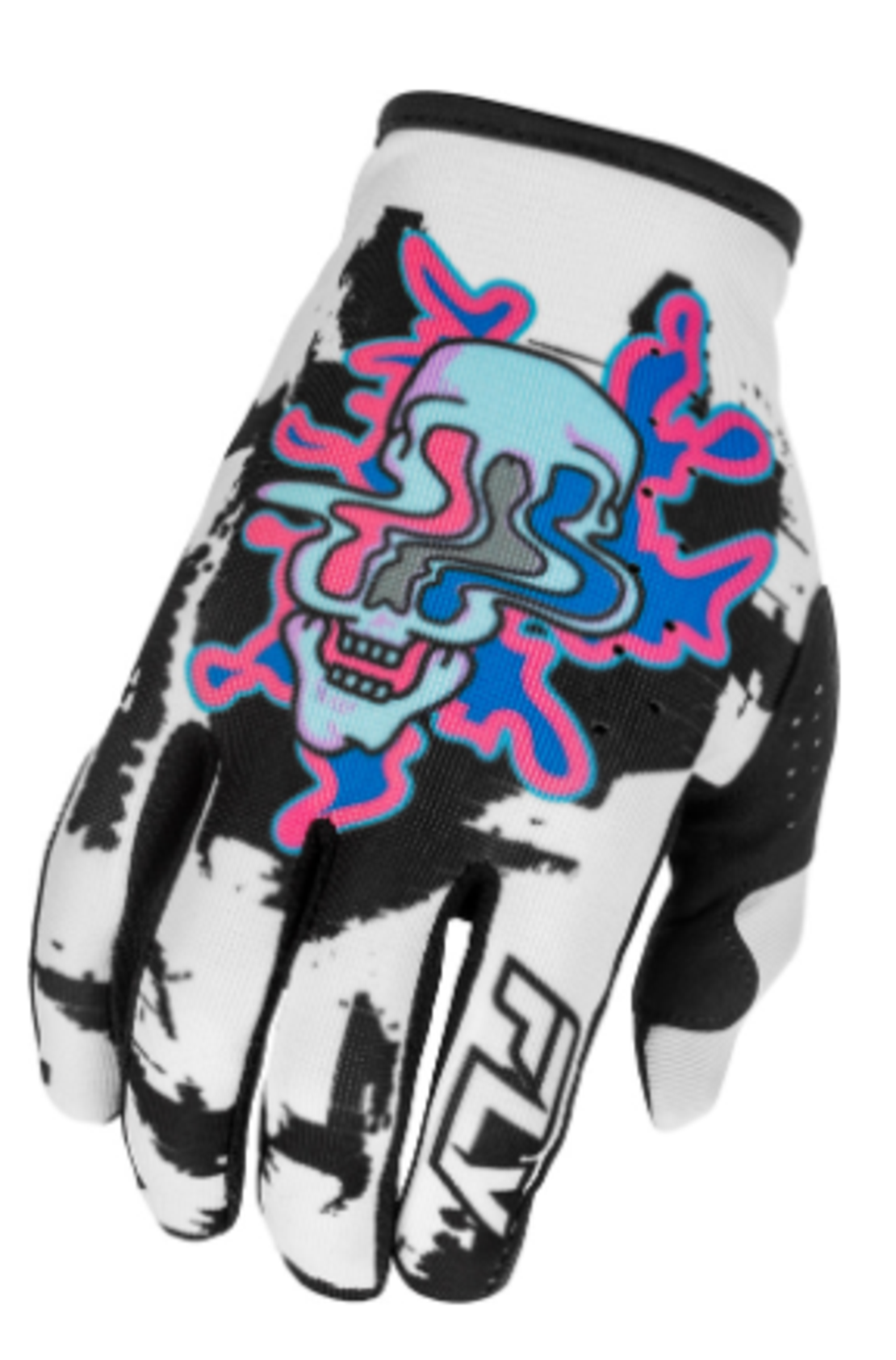 Мотокрос ръкавици FLY RACING Lite Warp Special Edition - White/Blue/Pink