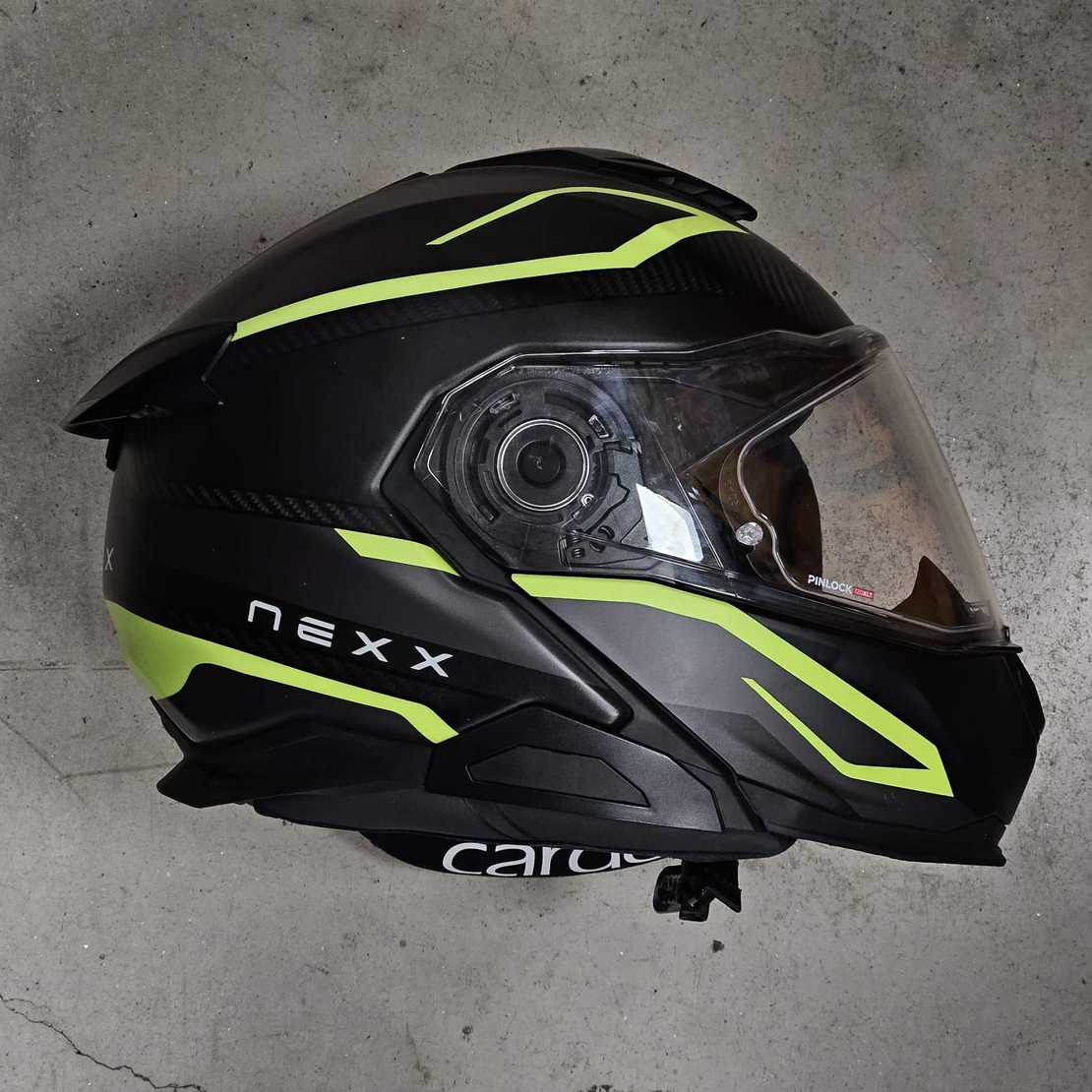 Каска NEXX X.LIFETOUR FLIP UP PRO MILE NEON GRAY L - ВЪРНАТА БРОЙКА