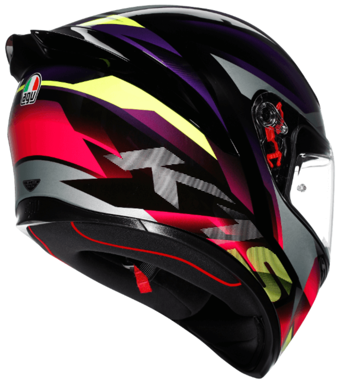 Каска K1 S E2206 - FASTLAP BLACK/PURPLE/PINK