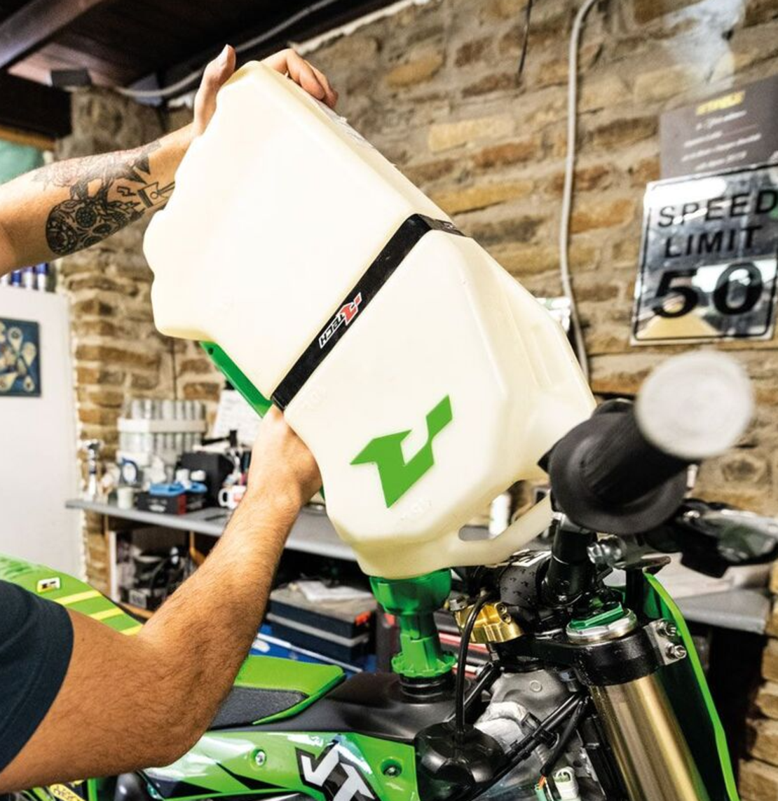 Бутилка за гориво RACETECH R15 Gas Can - Quick Fill (Green)