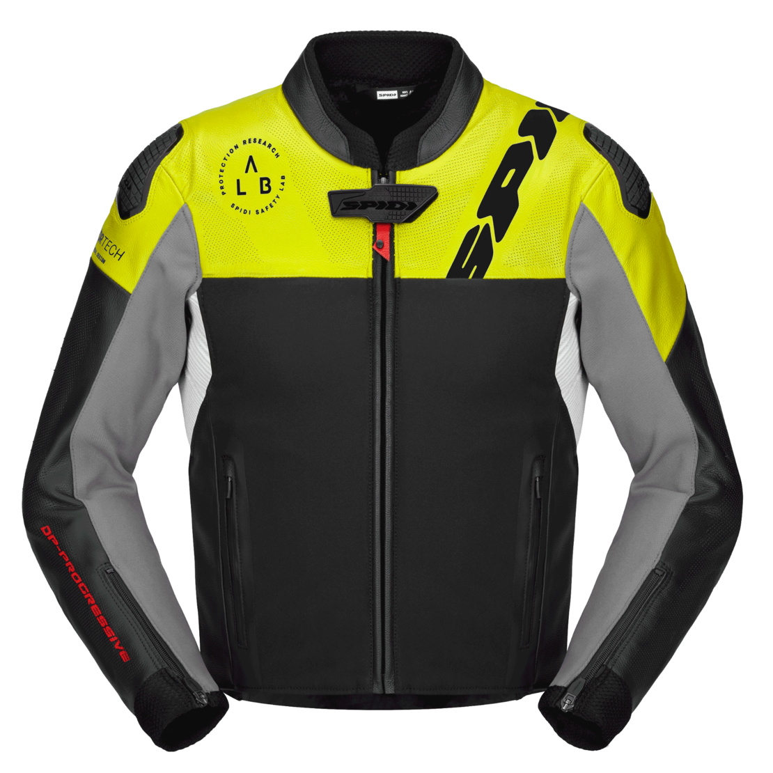 Кожено мото яке SPIDI DP PROGRESSIVE HYBRID PERFORATED Black/Fluo