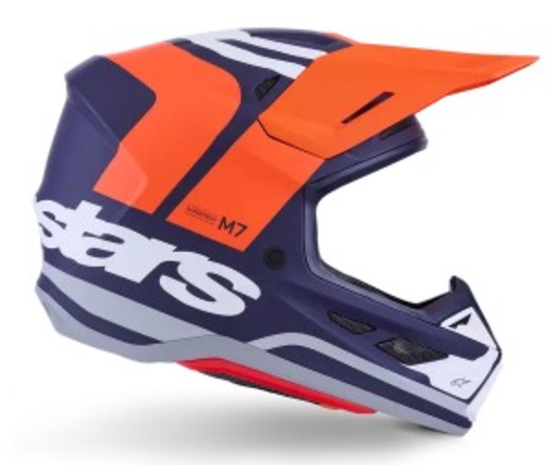 Мотокрос каска ALPINESTARS SM7 CORE ORAN/BLUE