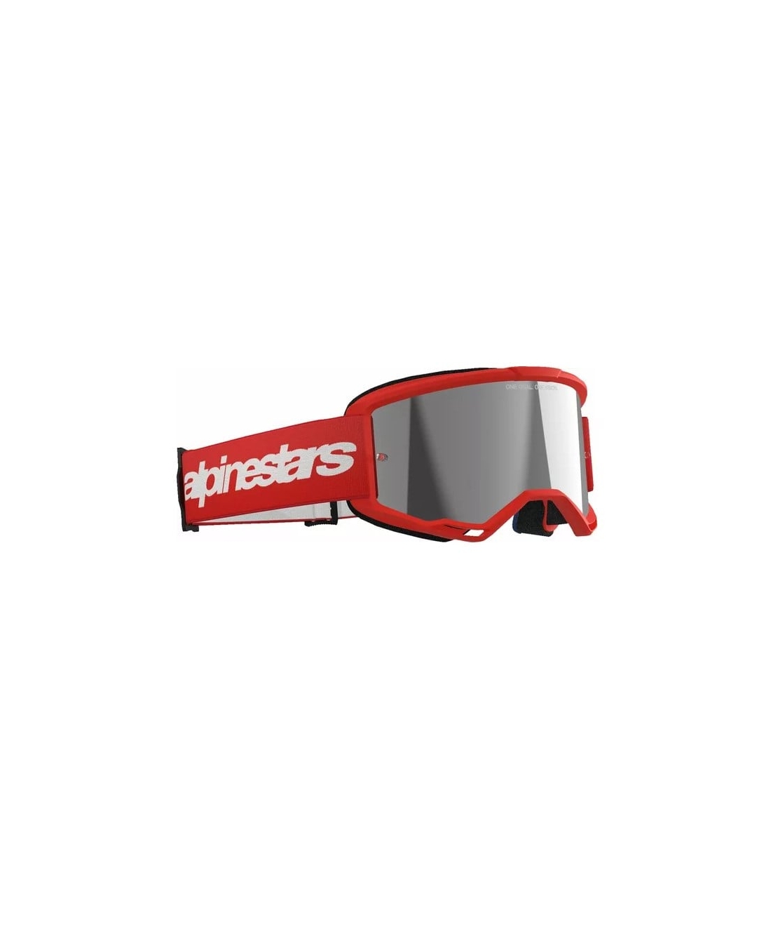 Мотокрос очила ALPINESTARS VISION 3 WORDMARK RED MIRROR-SIL