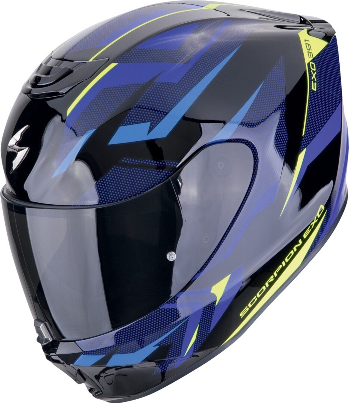 Каска SCORPION EXO 391 Aaxo BLACK/BLUE/YELLOW
