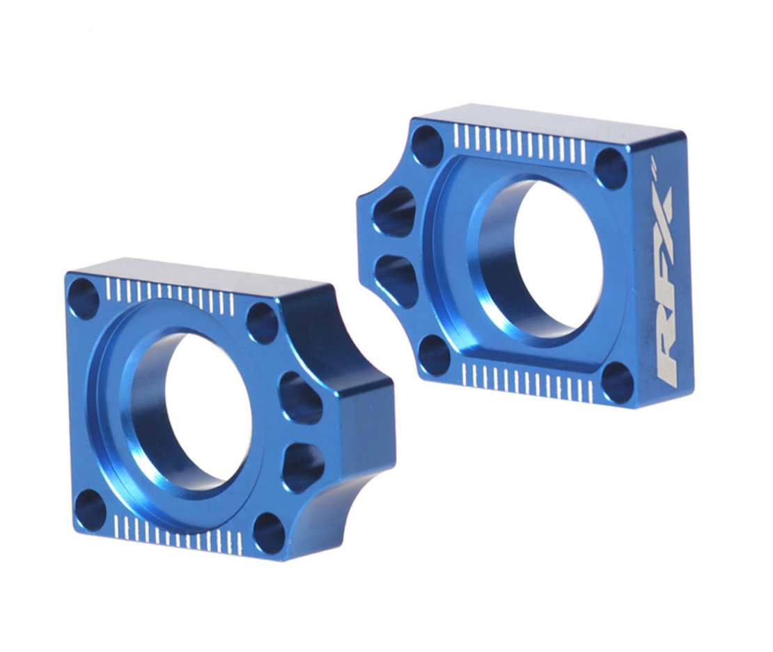 Блок втулка за задна ос RFX Pro Rear Axle Adjuster Blocks - Blue YZ 250F 14-24 / YZ 450F 14-21