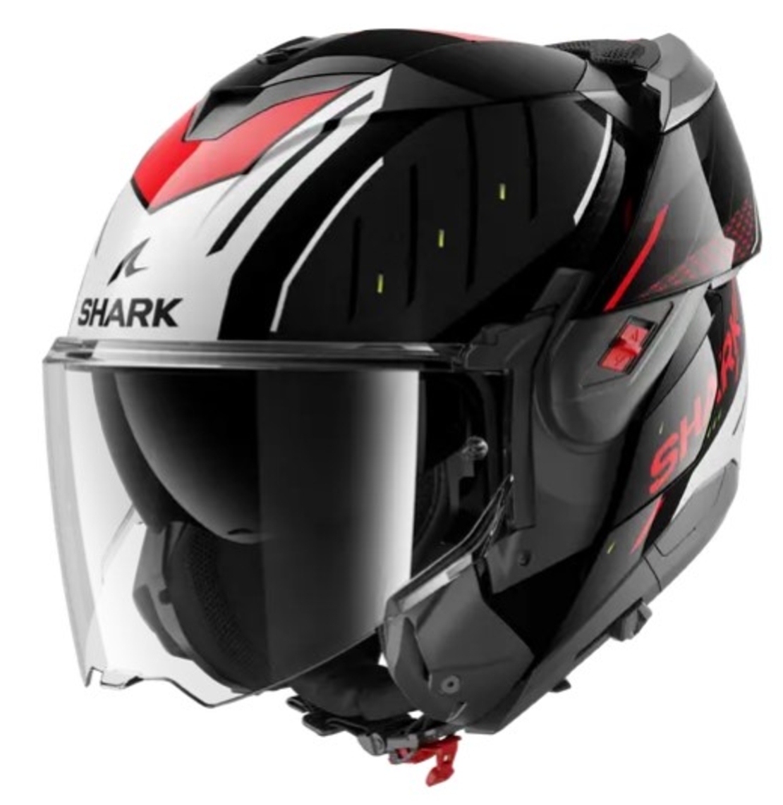 Модуларна каска SHARK OXO RYDGER Black/Silver/Red