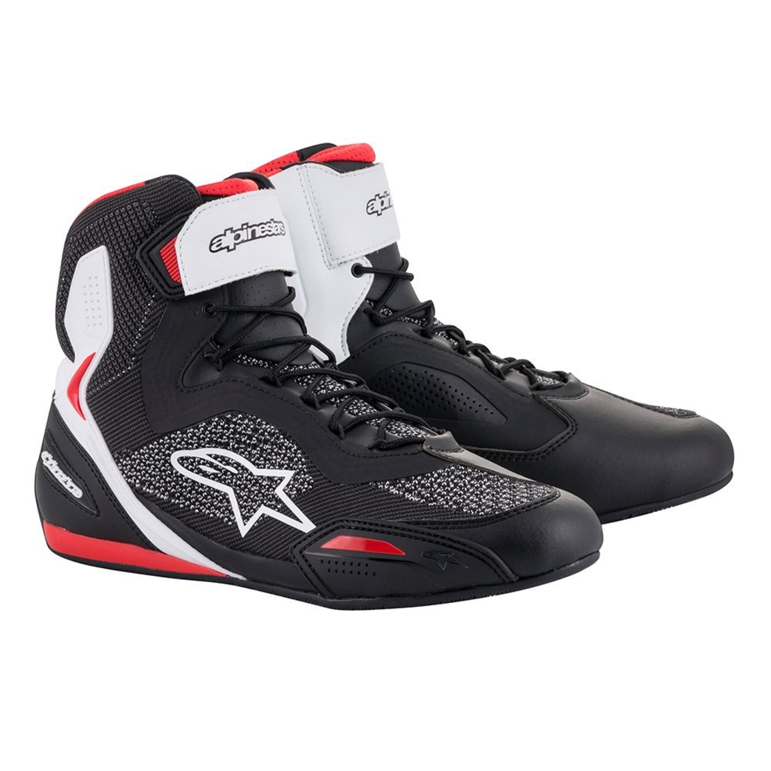 Мото боти ALPINESTARS FASTER-3 RIDEKNIT BLACK/WHITE/RED