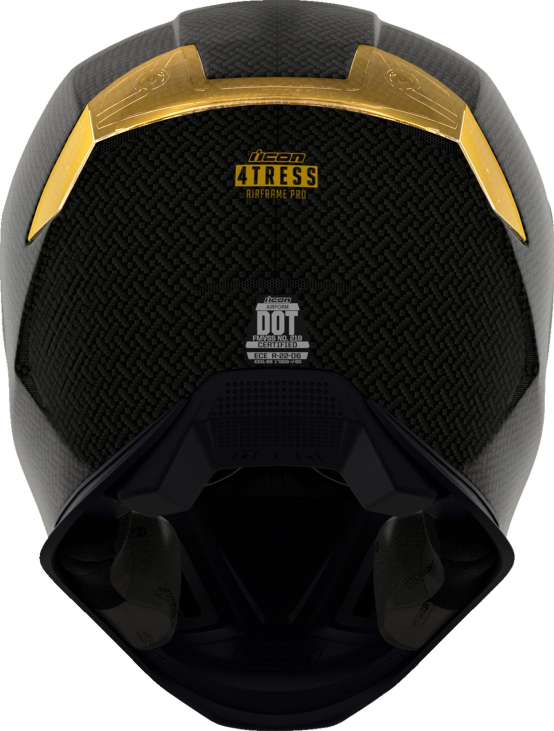 Каска ICON Airframe Pro™ Carbon 4Tress BLACK/GOLD
