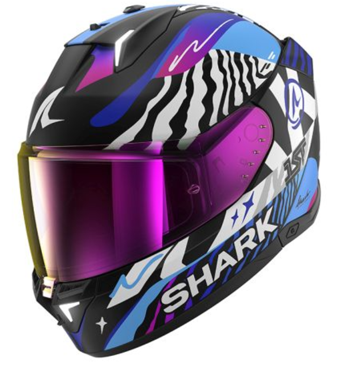 Каска SHARK SKWAL i3  SPEED-FANCY BLACK/BLUE/PURPLE