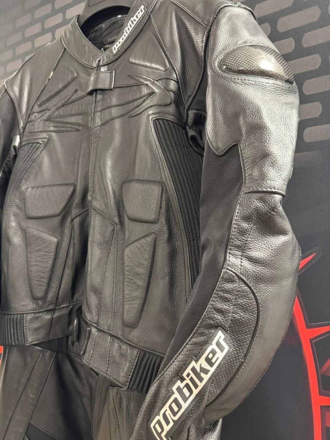 Кожен мото екип Probiker PRX-4 номер 52-L на две части