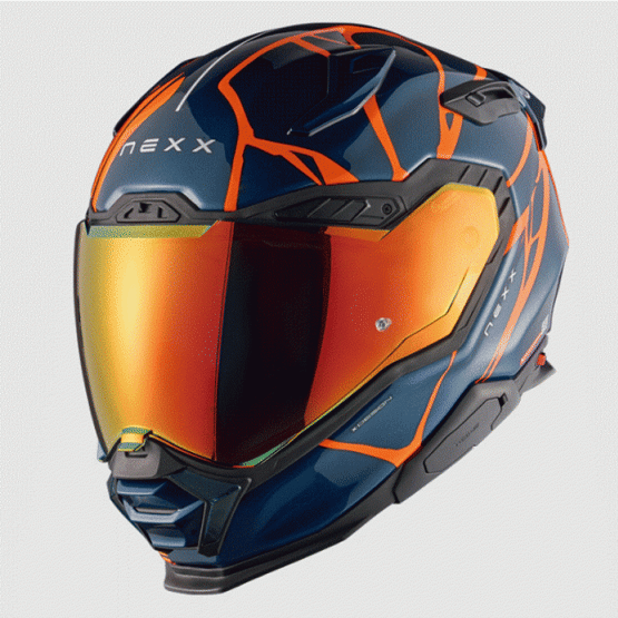 Каска NEXX X.WST3 B-SIDE BLUE TEAL/ORANGE