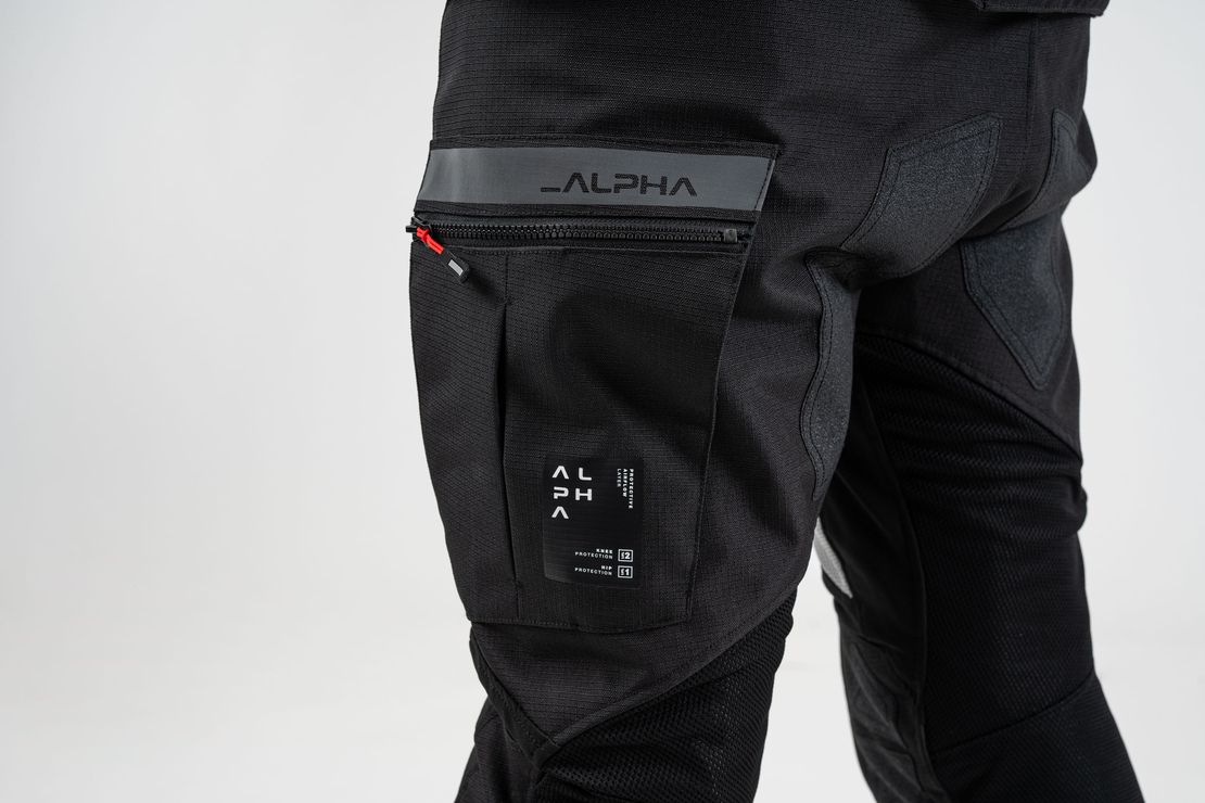 Текстилен мото панталон SHIMA ALPHA BLACK