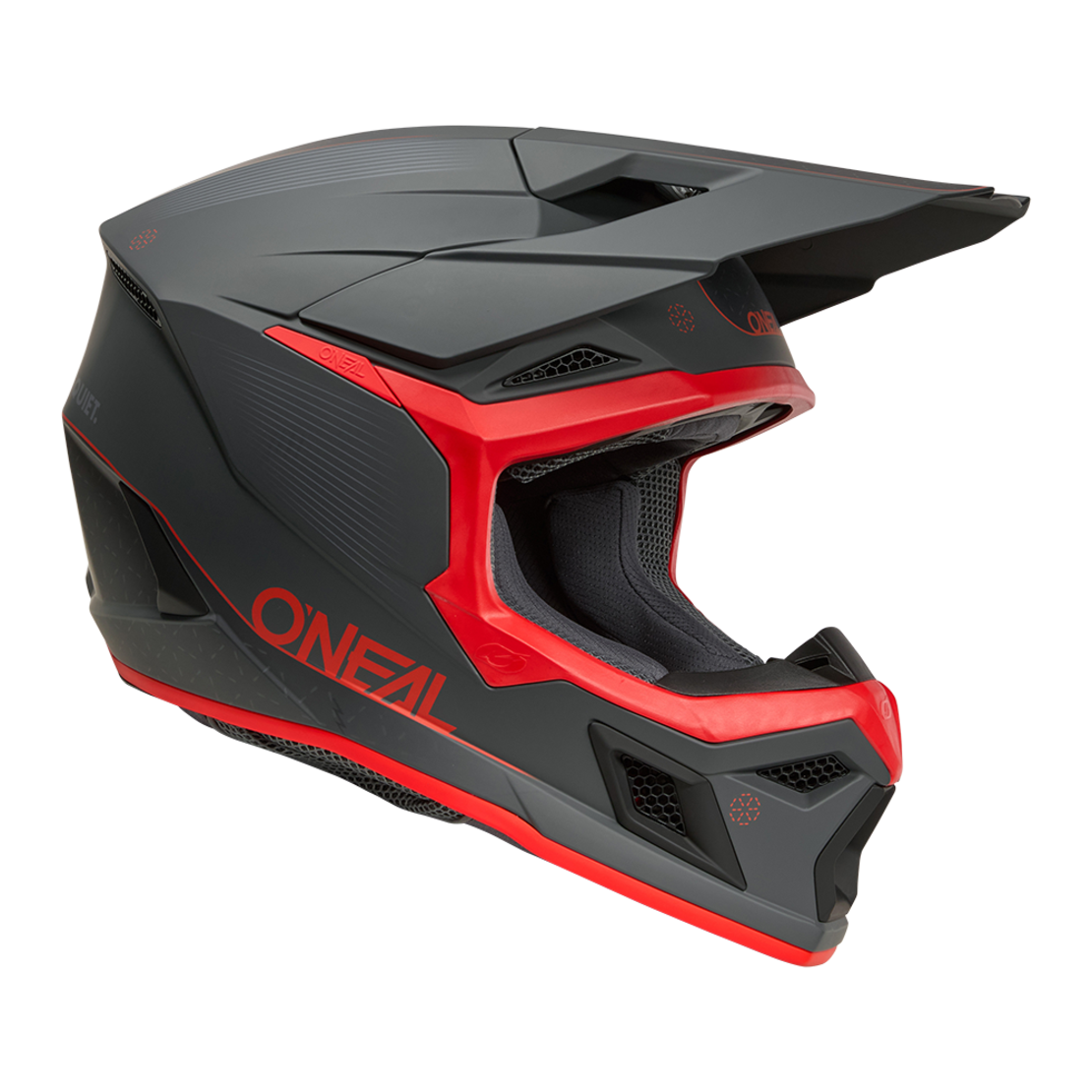 Мотокрос каска O'NEAL 3SERIES E-STROKE GRAY/RED V.26