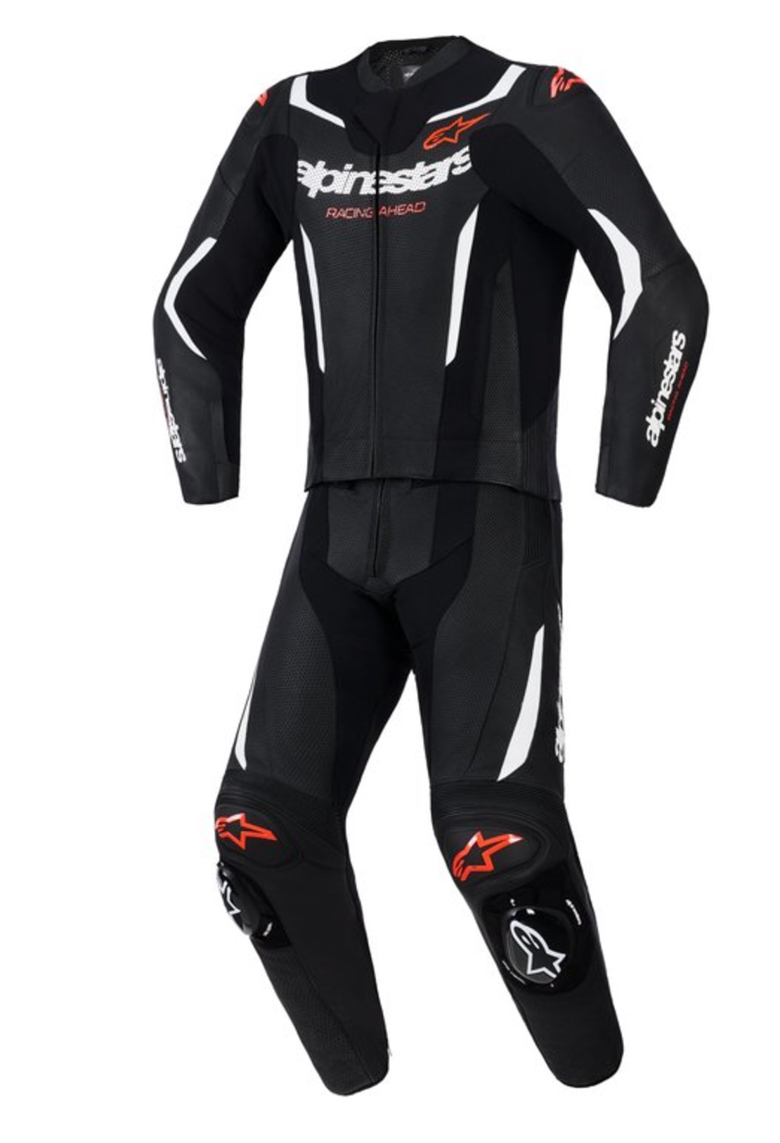 КОЖЕН ЕКИП ALPINESTARS 2PCS GP Force V2 Black/White/Fluo Red