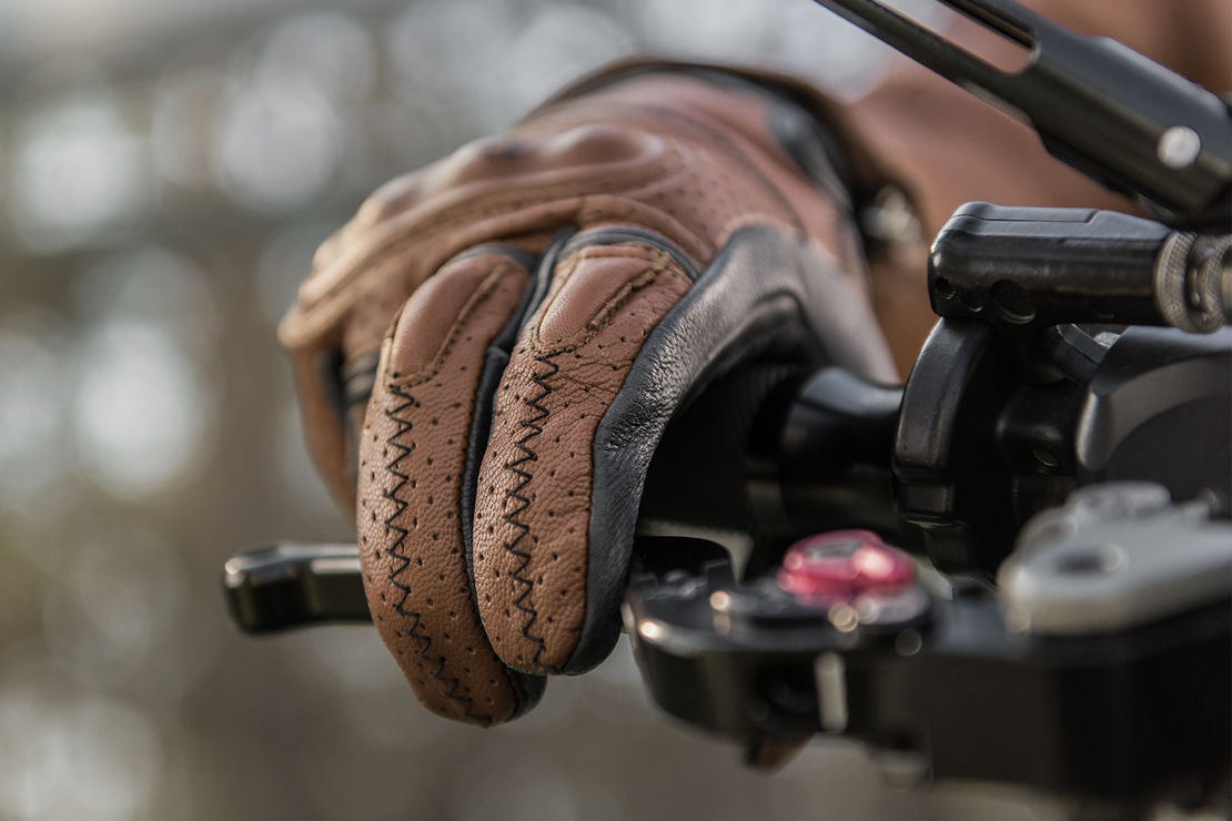 Мото ръкавици SHIMA CALIBER BLACK/BROWN/GRAY