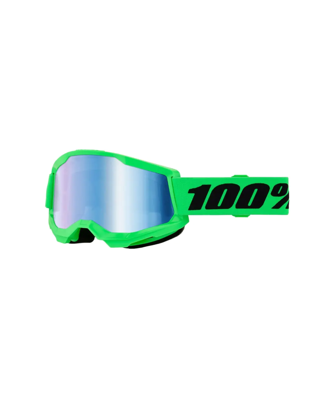 Мотокрос очила 100%  STRATA 2 NEON GREEN/BLUE