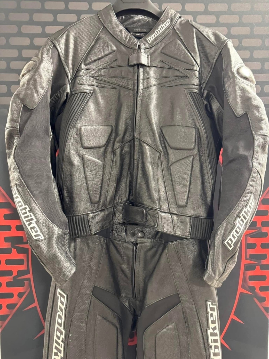 Кожен мото екип Probiker PRX-4 номер 52-L на две части