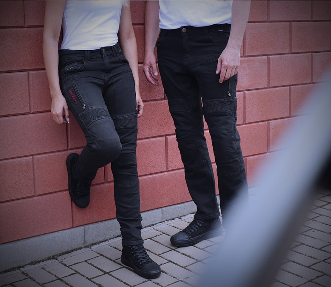 Мото дънки TRILOBITE 2461 PARADO MONOLAYER AAA BLACK SHORT