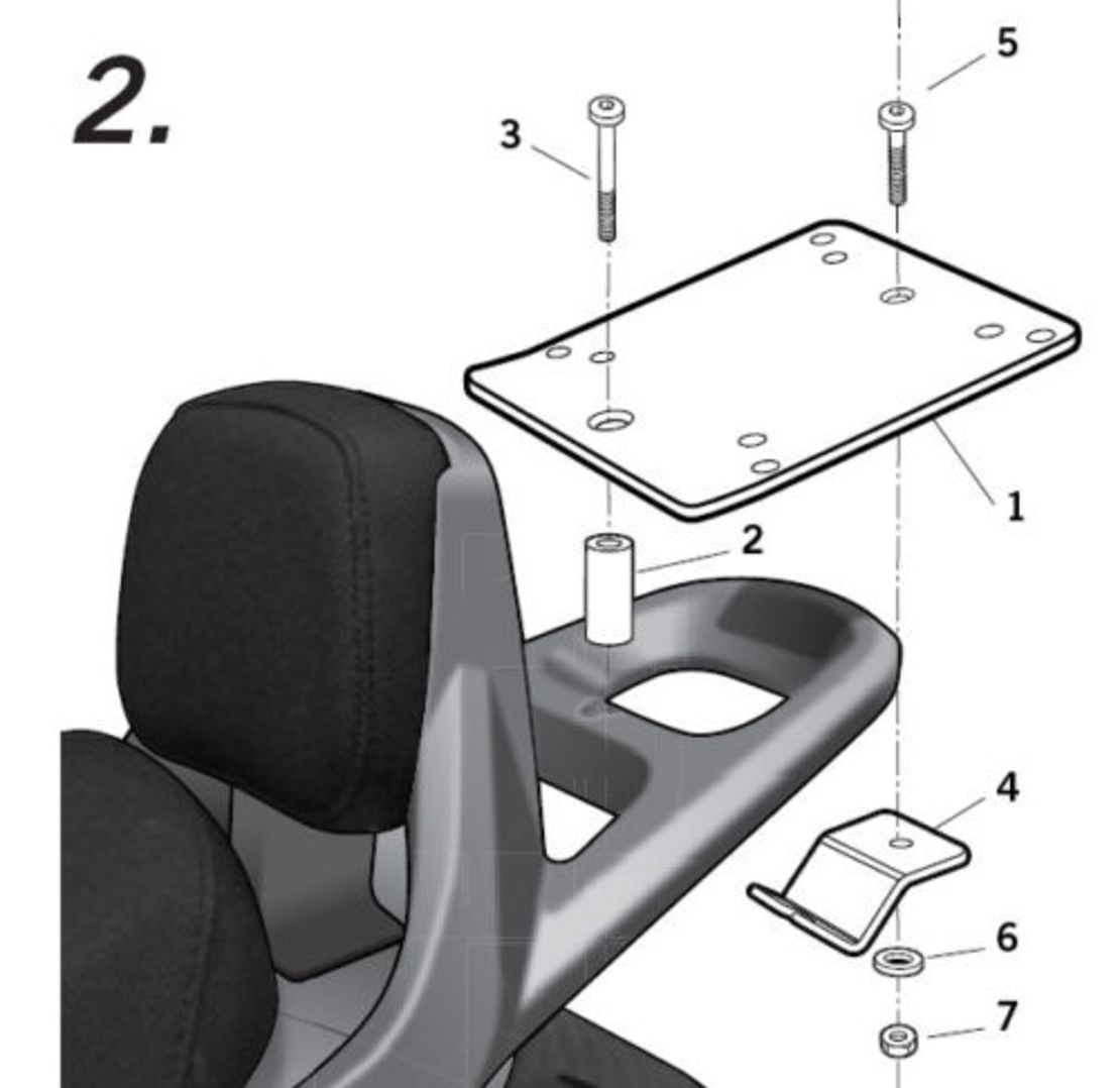 Монтажен комплект за куфари SHAD K0YG58ST