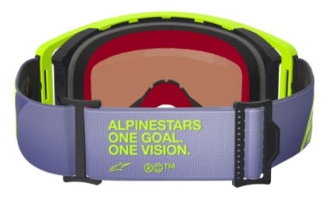 Мотокрос очила ALPINESTARS SUPERTECH CORP PURPLE/YL MIRROR-SIL